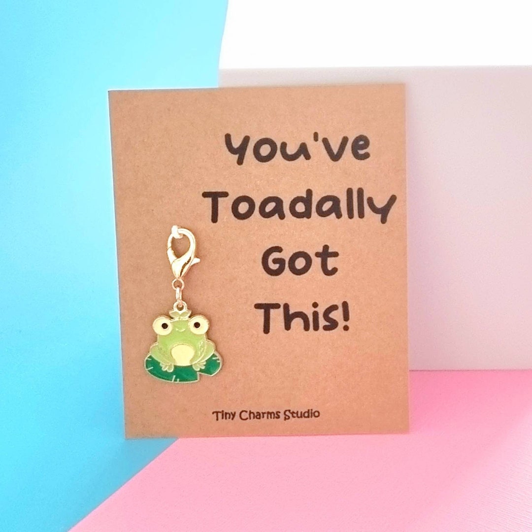 You've Toadally Got This Frog Charm, Positive Encouragement Gift Etsy UK