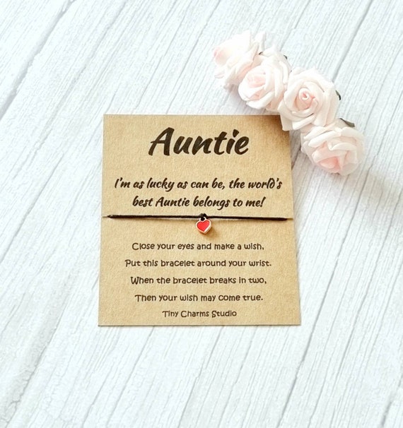 Buy Auntie Wish Bracelet, Gift for Aunty, Keepsake Gift, Birthday Gift for  Aunt Online in India - Etsy
