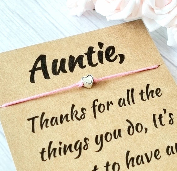 To A Special Auntie Bracelet | Mother's Day Gifts | The Persnickety Co –  The Persnickety Co