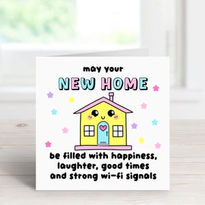 Personalised Funny New Home Card - Housewarming Card - Congratulations On Your New Home Card