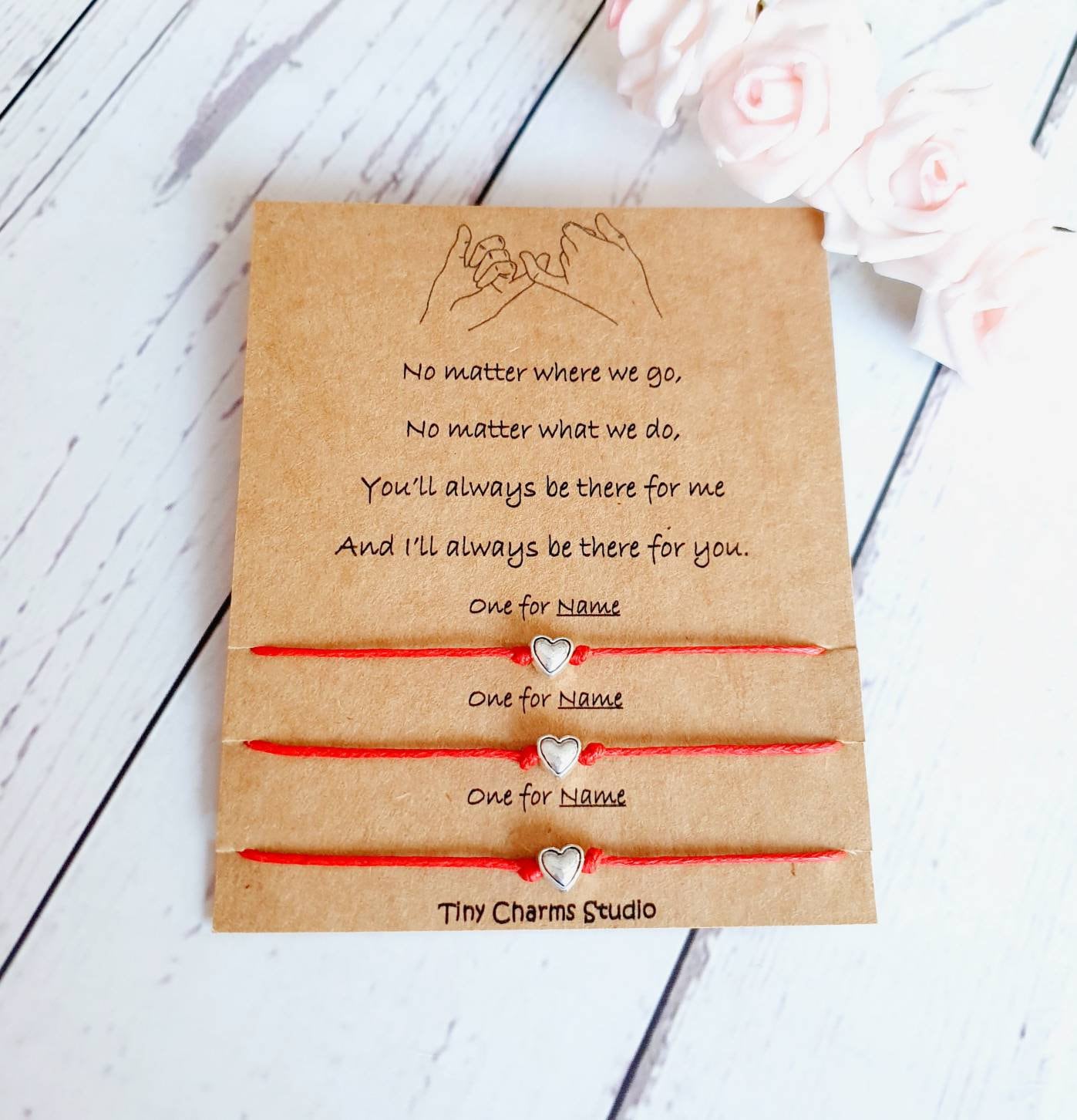 Set of 3 Pinky Promise Bracelet Set 