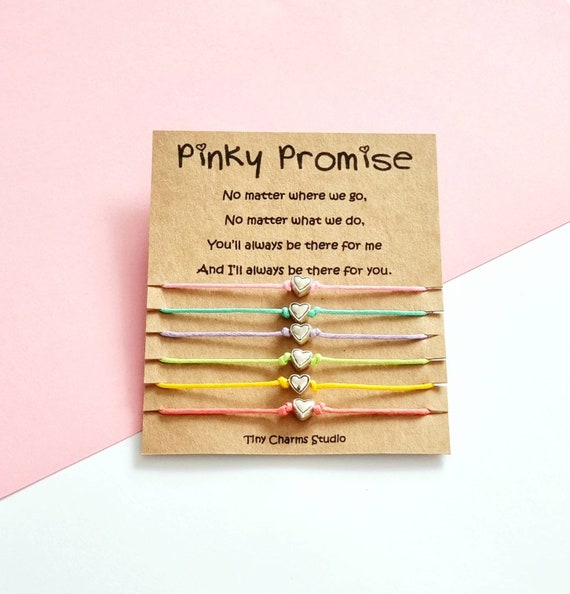 Pinky Promise Love Friendship Bracelet Adjustable Handmade Matching Cute  Gift | eBay
