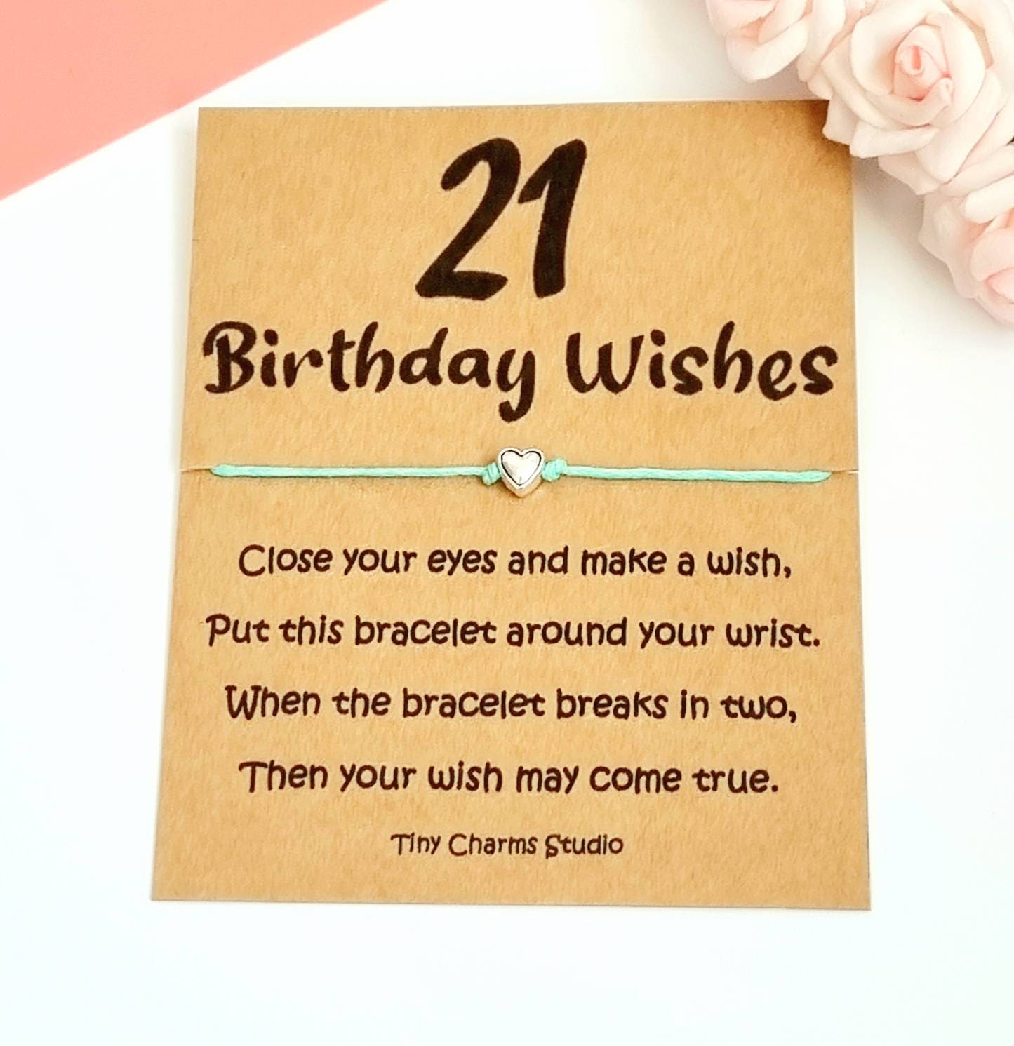 Personalised shop 21st bracelets