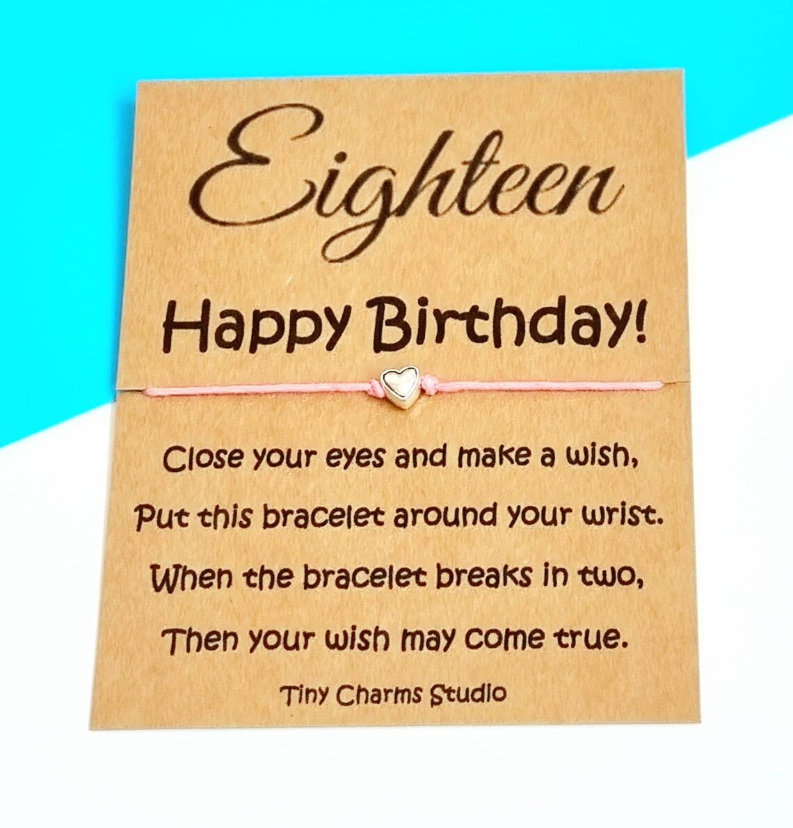 18th Birthday Wish Bracelet Eighteenth Birthday Gift For