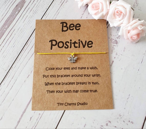 bee positive bracelet