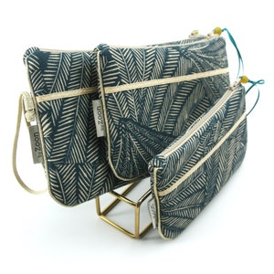 byzoon - pochettes S,M,L - série "green leaf"