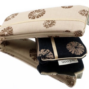 byZoon - étui lunettes - motif "UNI"- noir - tissu japonais