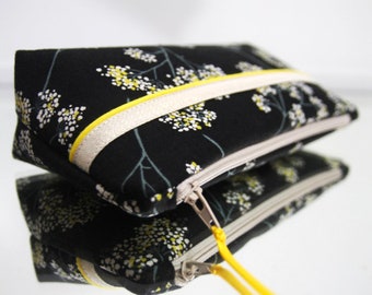 byZoon - trousse S,M,L - série "mimosa" - noir - tissu japonais