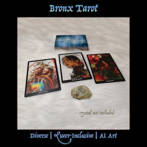 IN STOCK - Bronx Tarot - 78 Cards - AI Art - Diverse - Queer-Inclusive