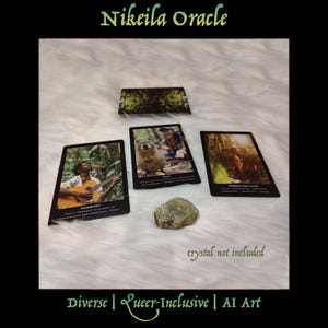 在庫あり - Nikeila オラクルカード - 64 枚 - AI アート - 多様性 - クィアを包括
