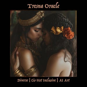 在庫あり - Tresna Oracle - 64 枚のカード - 多様性 - Cis-Het を含む - AI アート