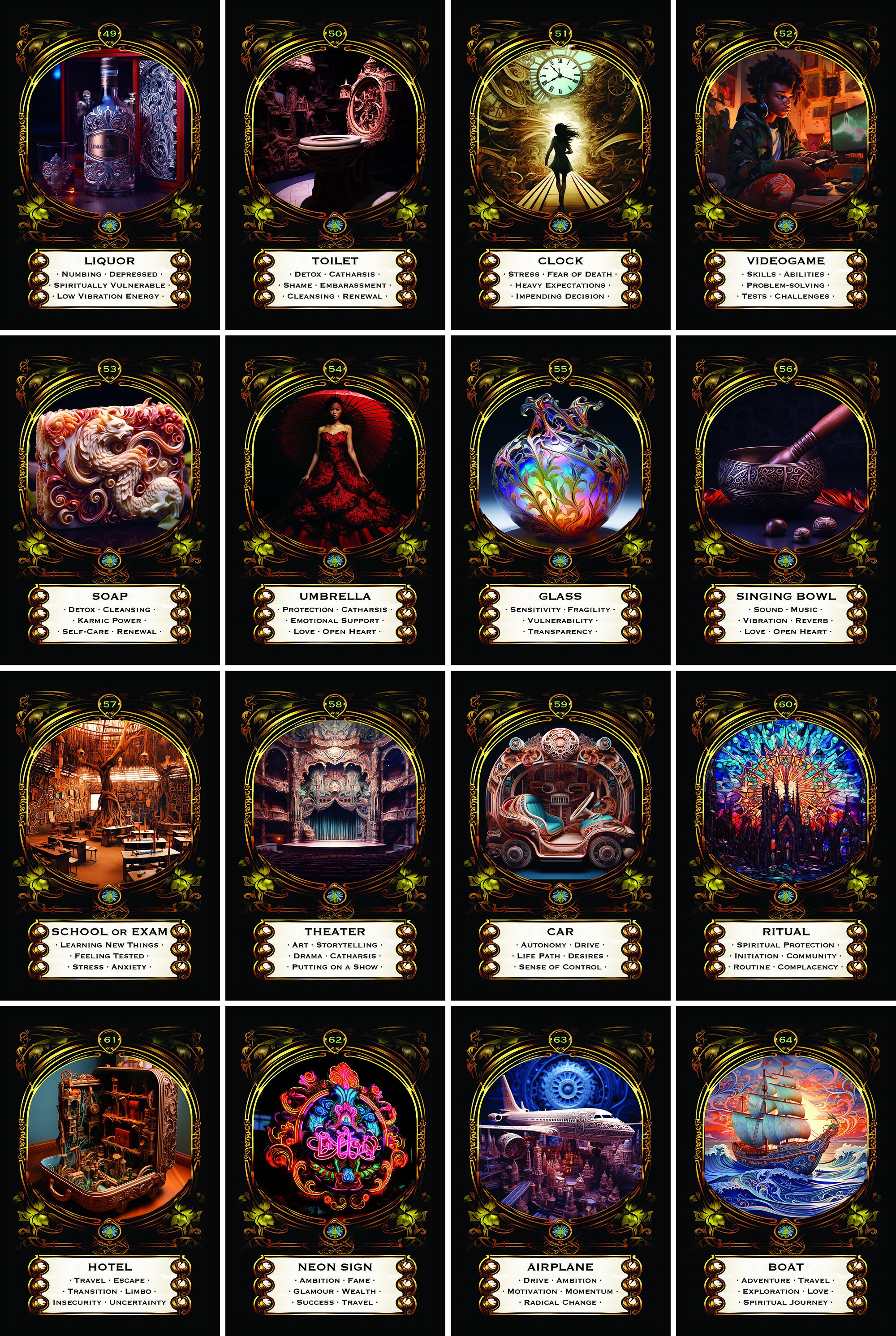 IN STOCK - Lucid Dream: Metro - Oracle Cards - 64 Cards - AI Art ...