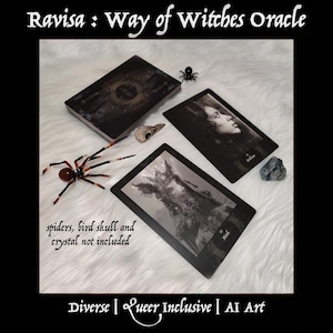 AUF LAGER - Ravisa: Way of Witches Orakelkarten - 64 Karten - KI Kunst - Vielfältig - Queer-inklusiv - 2