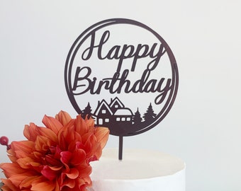 Laser Cut Custom Birthday Cake Topper Kids - Baby Cake Topper Custom - Cake Topper For Baby Shower - Personalized Happy Birthday Cake Topper
