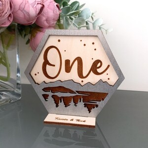 Laser Cut Wedding Table Numbers Lakeside Table Numbers For Reception Wooden Wedding Signs For Wedding Table Wedding Decor image 3