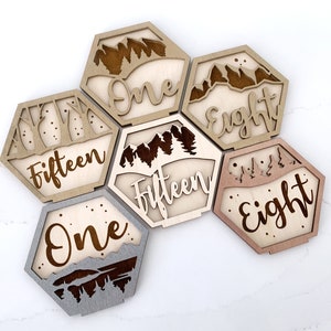 Laser Cut Wedding Table Numbers Lakeside Table Numbers For Reception Wooden Wedding Signs For Wedding Table Wedding Decor image 5