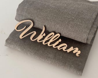 Wedding place card, Personalized wedding place table cards Laser Cut Names Place Setting Wedding Name Cards Place Names Table Decor