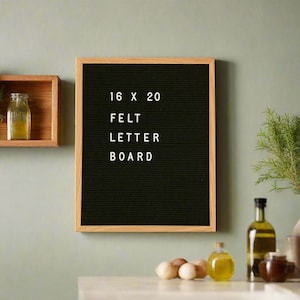 Tablero de letras de madera con marco rústico, tablero de mensajes, tablero de hitos de granja moderno, decoración para baby shower, recuerdos de boda, organizador de eventos, exhibición de menú