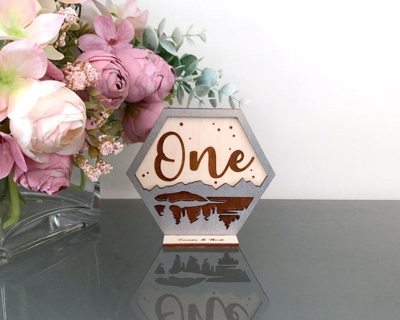 Laser Cut Wedding Table Numbers Lakeside Table Numbers For Reception Wooden Wedding Signs For Wedding Table Wedding Decor image 1