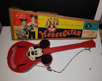 1950s Vintage Mickey Mouse Club Mousegetar Guitar Disney Mattel Jimmie Dodd