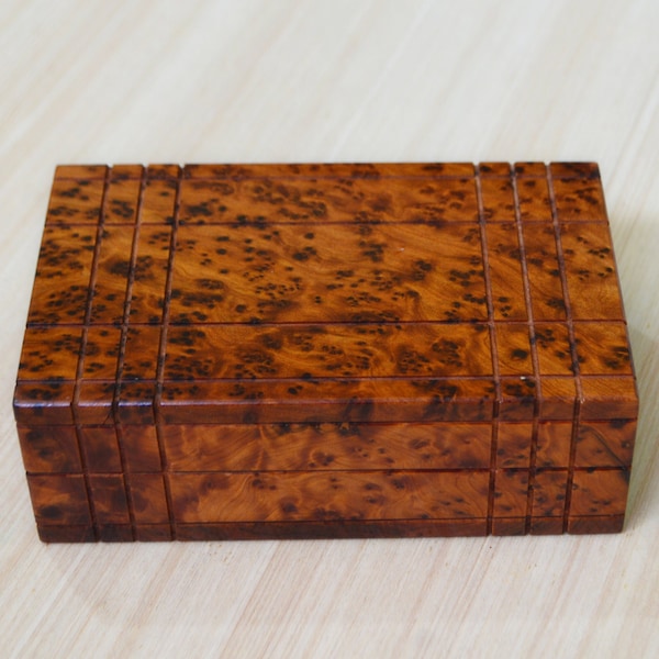 Jewelry box - wooden puzzle box - Secret Jewelry Box Case - cider wood - Wooden Magic Puzzle - PUZZLE Lock box - wooden handmade box Jewelry