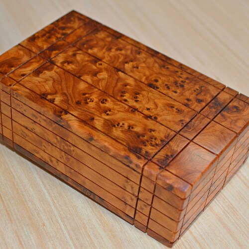 Japanese Puzzle Box 4 Sun 21 Steps Trick Puzzle Box Secret Etsy