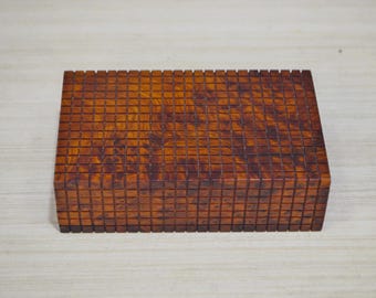 Thuya Wood Puzzle Box: Secret Jewelry Box with Hidden Lock