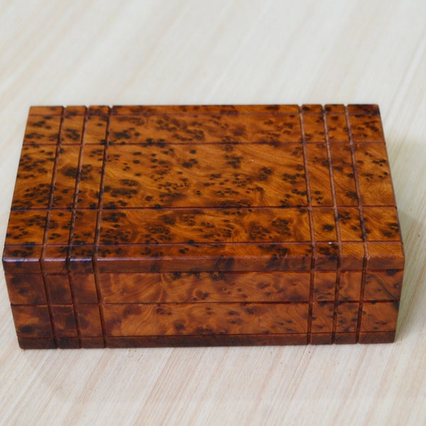 Boîte à casse-tête en bois boîte à puzzle secrète boîte en bois mystère boîte à bijoux secrète boîte à puzzle en cèdre boîte de rangement secrète boîte à serrure puzzle