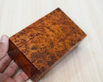 Jewelry box - wooden puzzle box - Secret Jewelry Box Case - cider wood - Wooden Magic Puzzle - PUZZLE Lock box - wooden handmade box Jewelry