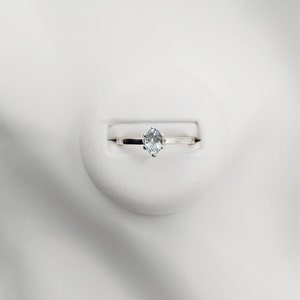 Sterling Silver Aquamarine Ring