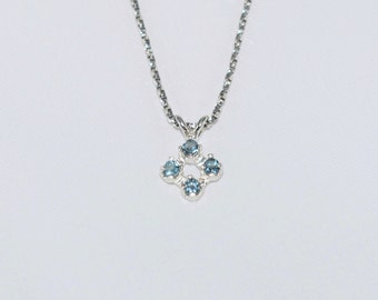 Sterling Silver London Blue Topaz Pendant