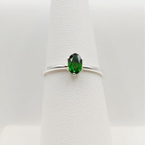Sterling Silver Chrome Diopside Ring