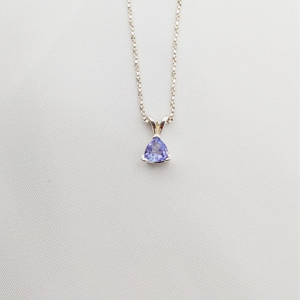 Sterling Silver Tanzanite Pendant