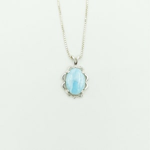 Sterling Silver Larimar Pendant