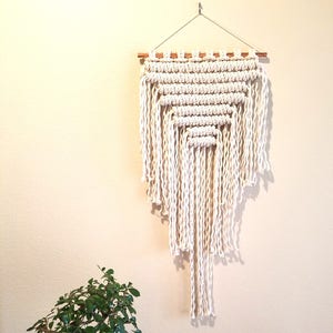 Macrame Wall Hanging // Fringe Home Decor // Handmade Art Tapestry image 1