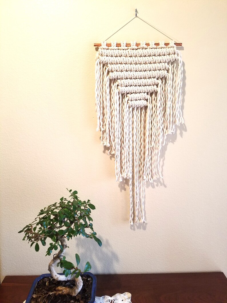 Macrame Wall Hanging // Fringe Home Decor // Handmade Art Tapestry image 1