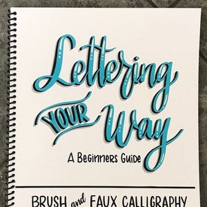 Wildflower Art Studio Brush Lettering Calligraphy Kit • Award-Winning  Starter Set for Beginners • Includes Instruction Book, Tracing Pad &  Supplies •