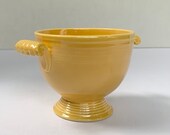Vintage Fiestaware sugar bowl in marigold yellow excellent condition but no lid