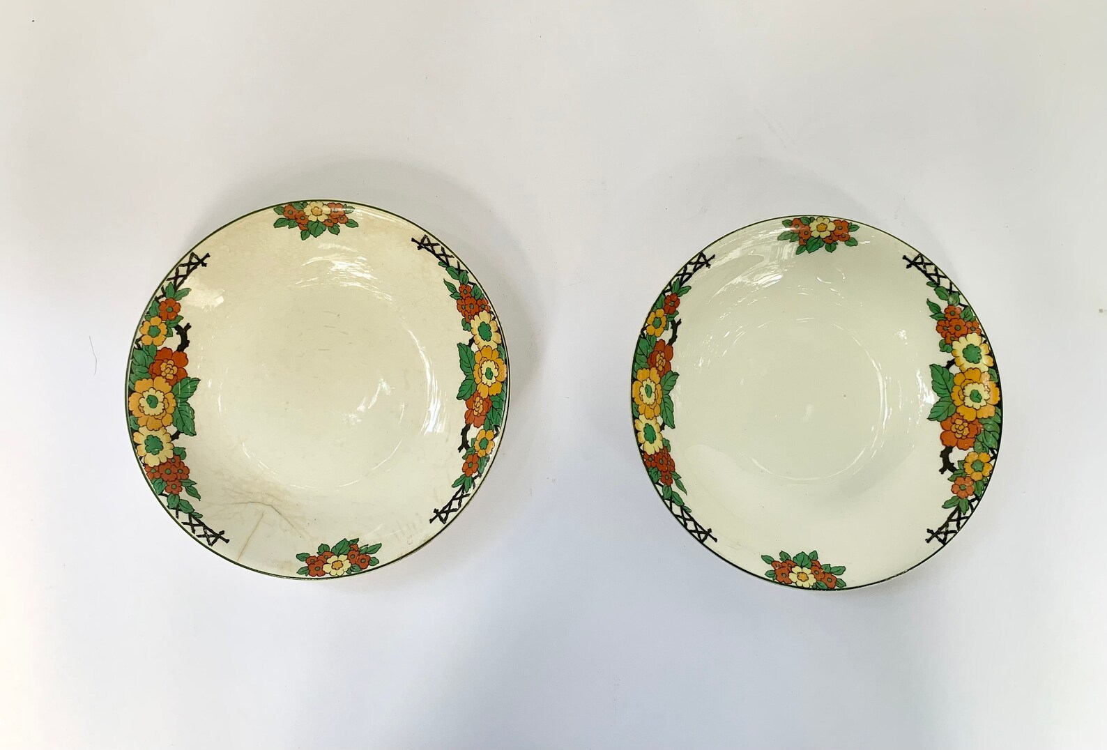 Lot of 2 Rare Antique Crooksville China Co 627 Bowls One in Etsy