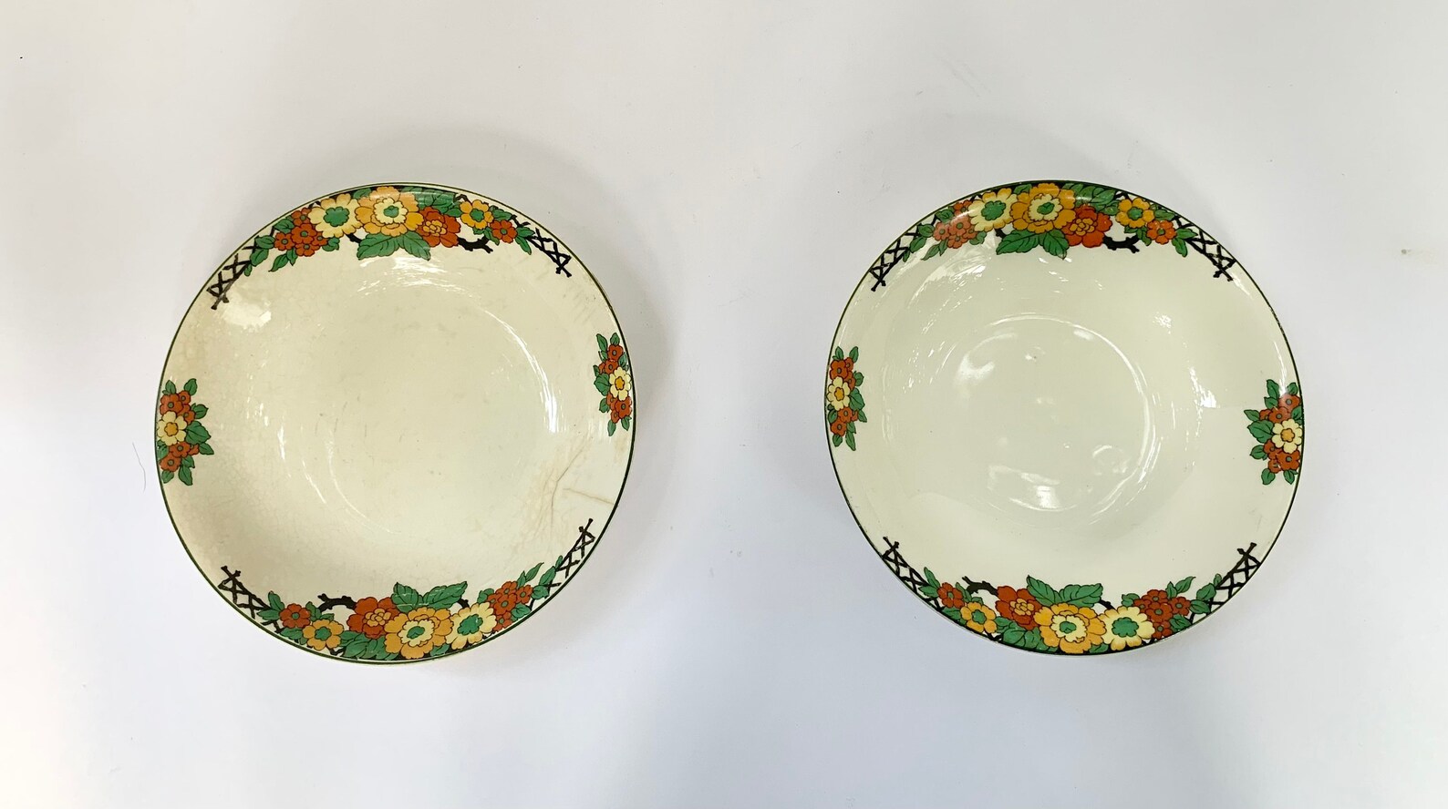 Lot of 2 Rare Antique Crooksville China Co 627 Bowls One in Etsy