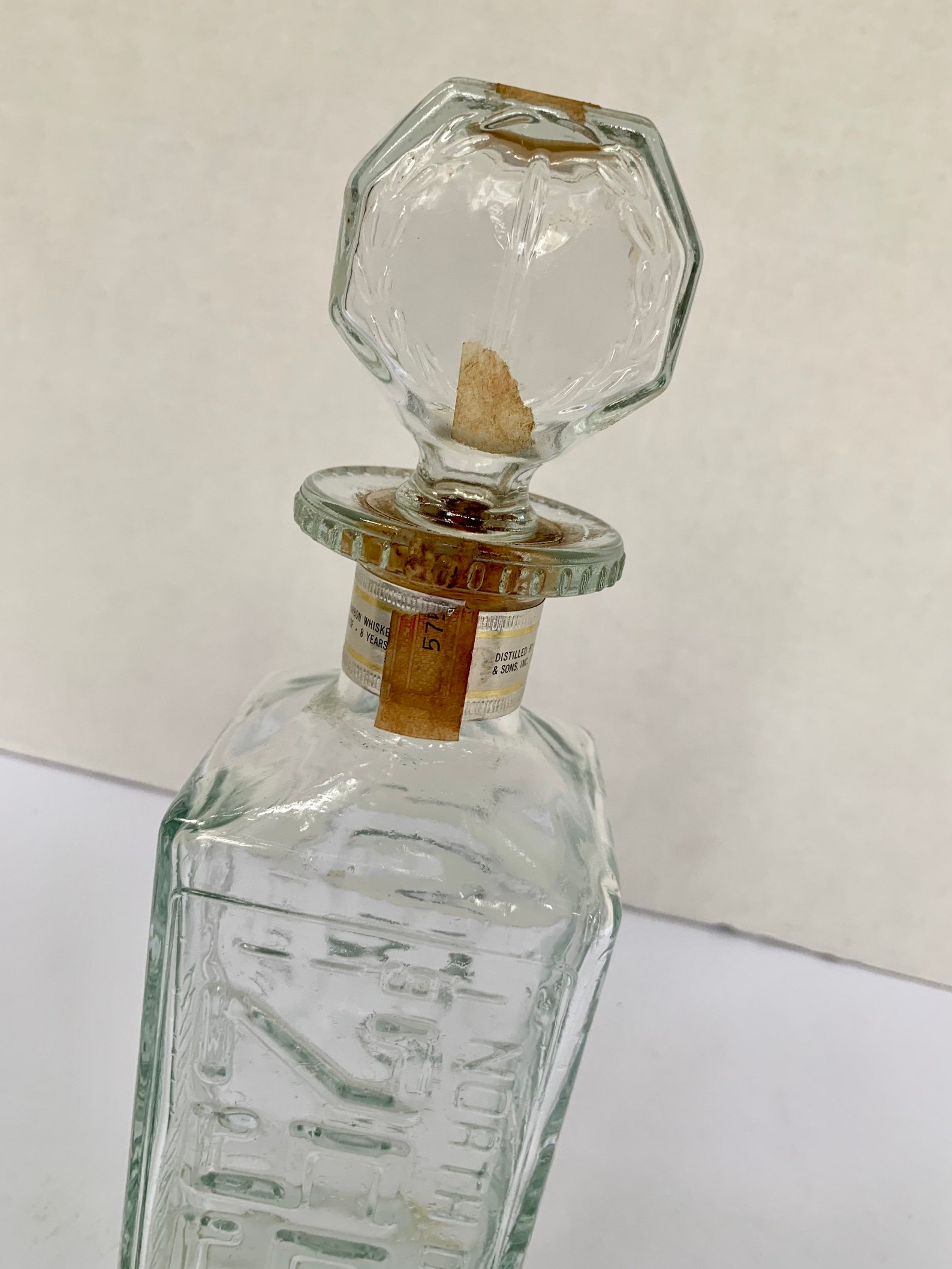 Walkers Deluxe Bourbon 1974 License Plate Bottle Whiskey Etsy