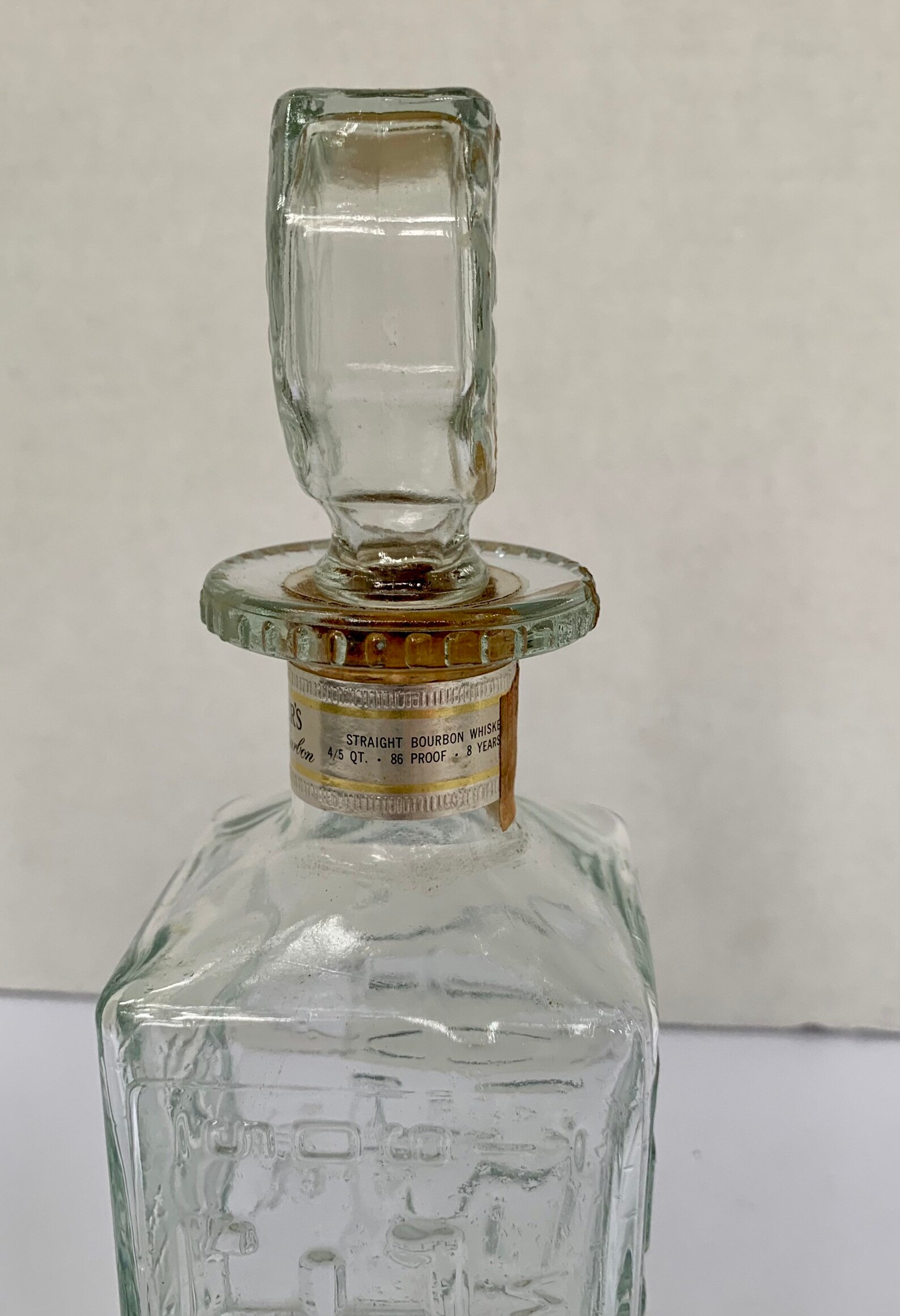 Walkers Deluxe Bourbon 1974 License Plate Bottle Whiskey Etsy