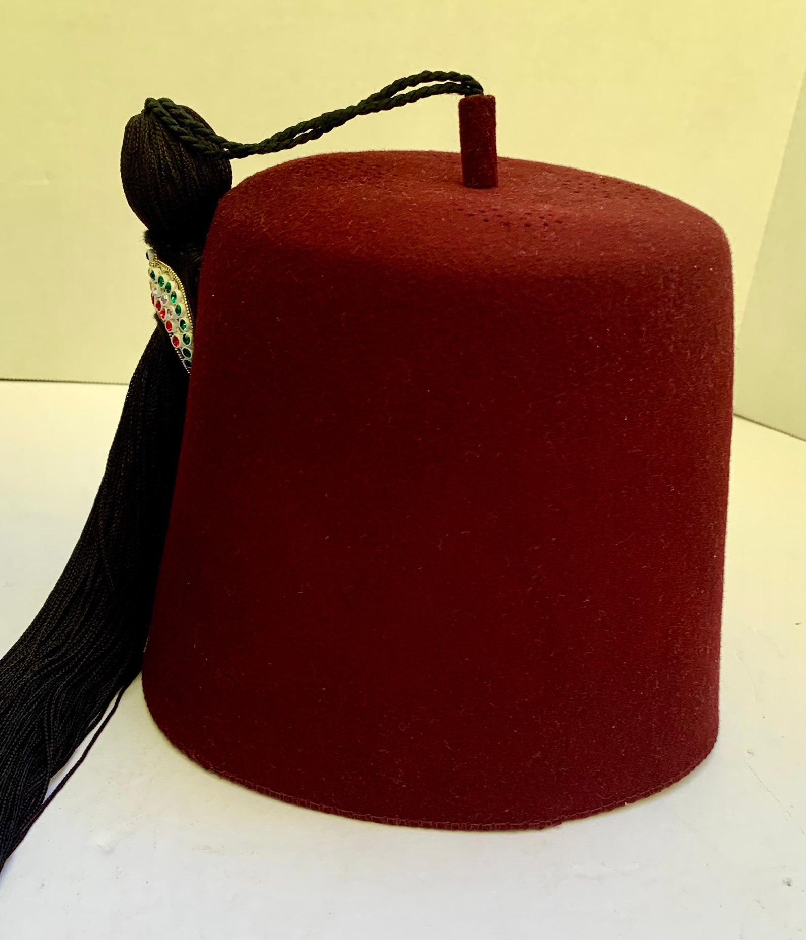 Vintage Shriners Fez With Carrying Case Masonic Tassel Fez Etsy UK