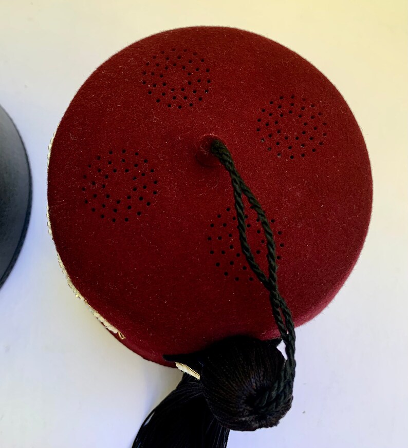 Vintage Shriners Fez With Carrying Case Masonic Tassel Fez Etsy UK