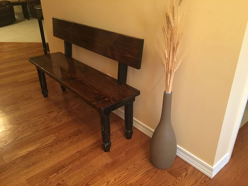 Bench With Back Etsy