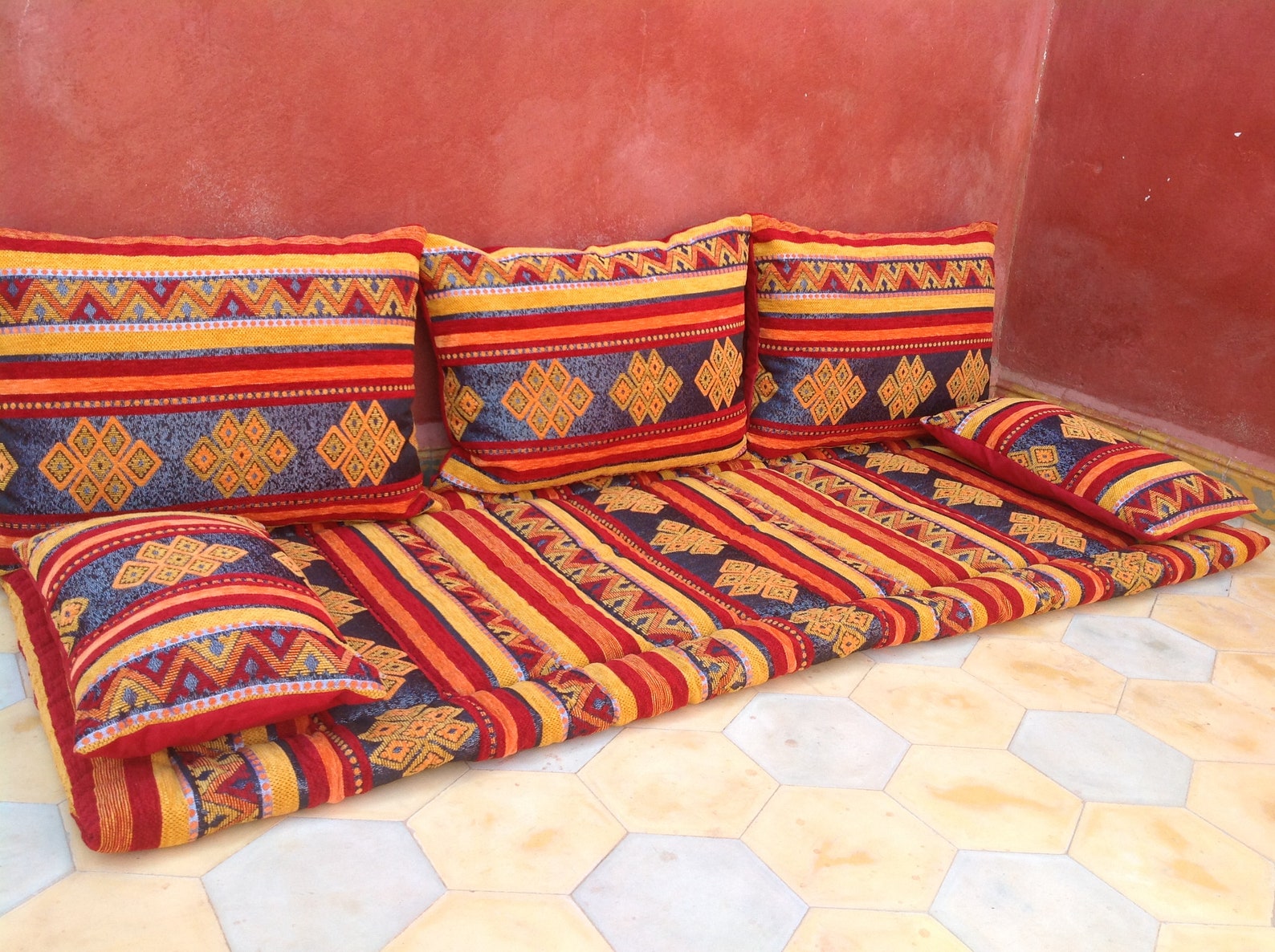 Sofá marroquí asientos marroquíes muebles árabes fundas de | Etsy