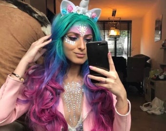 Rainbow Wig Etsy