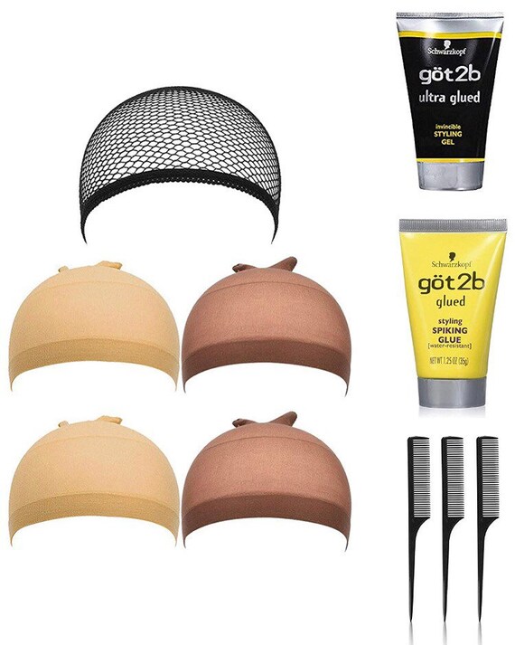 WIG Styling Wig Cap Comb Got2bgel Travel Home Work Makeup BAG