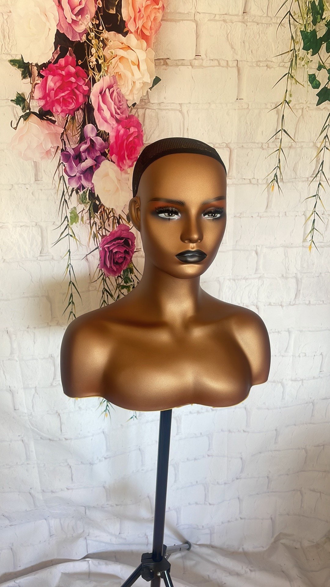 LUXURY Female Mannequin Head With Shoulder & Bust for Wig Display