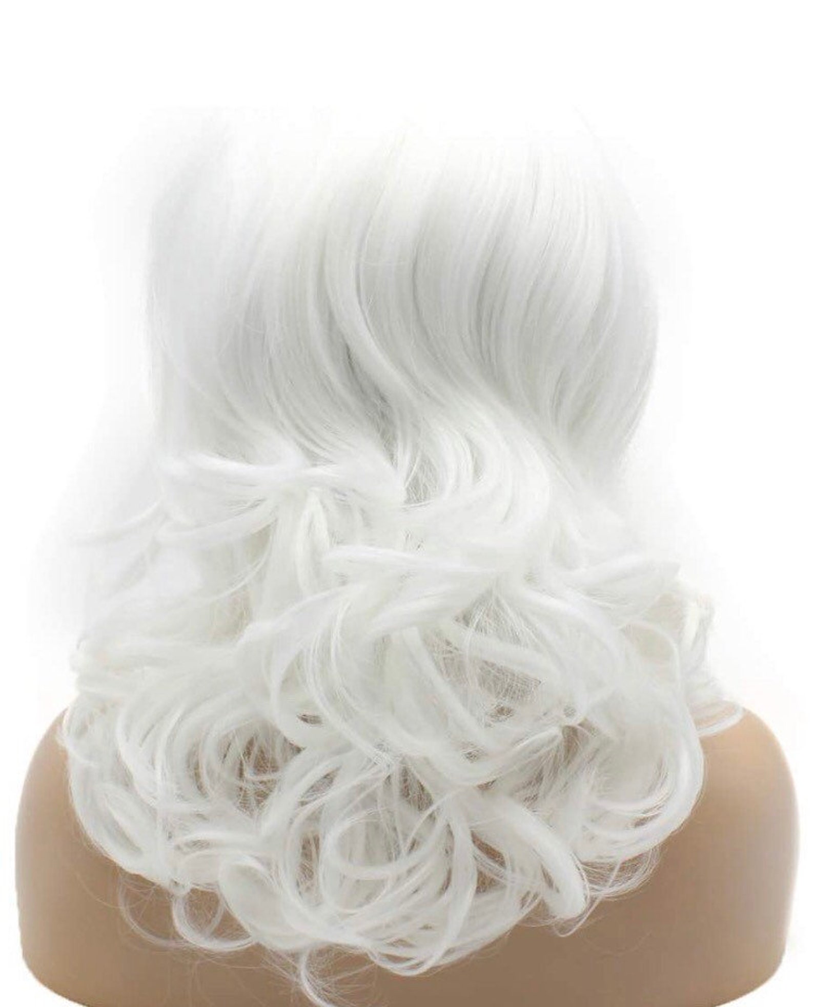 10-16 Pure White Short Body Wavy Lace Front Wig NEW - Etsy